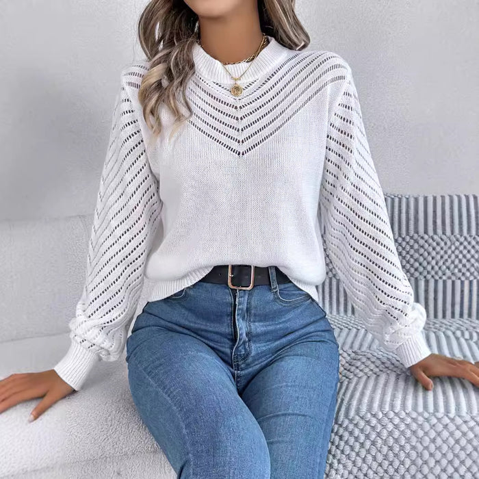 Round Neck Pullover Sweater