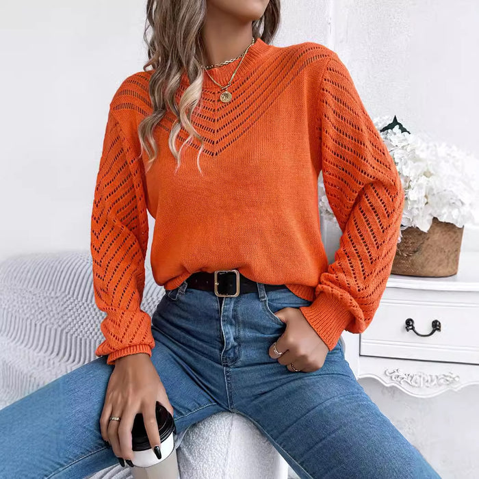 Round Neck Pullover Sweater