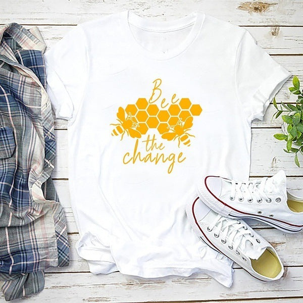 Short Sleeve “Bee the change” T-shirt