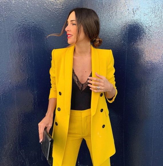 Women’s Yellow Blazer Jacket