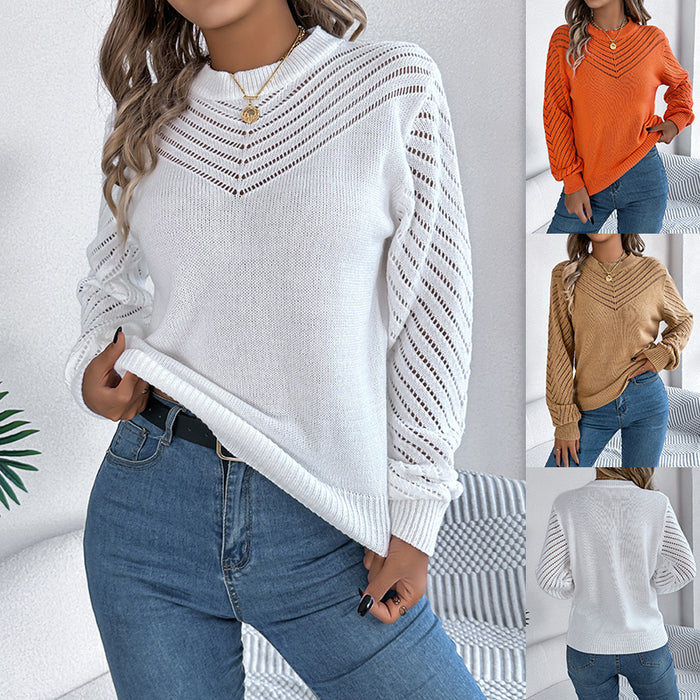 Round Neck Pullover Sweater