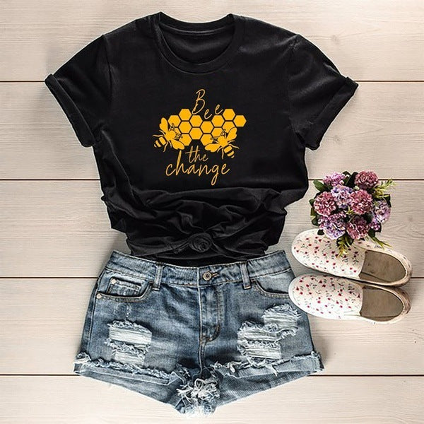 Short Sleeve “Bee the change” T-shirt