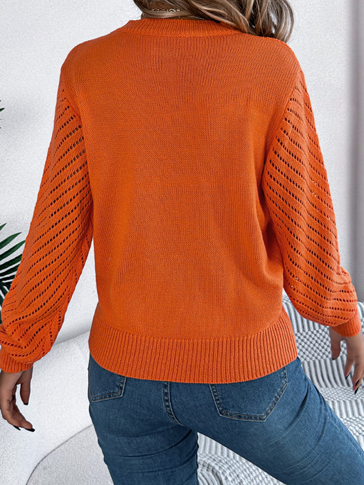 Round Neck Pullover Sweater