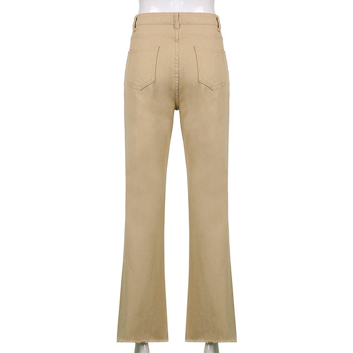 High Waist Slim Jeans Bell Bottoms