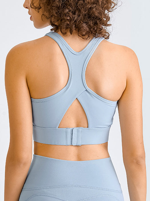 Double Take Square Neck Racerback Cropped Tank