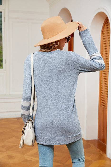 Round Neck Long Sleeve Top