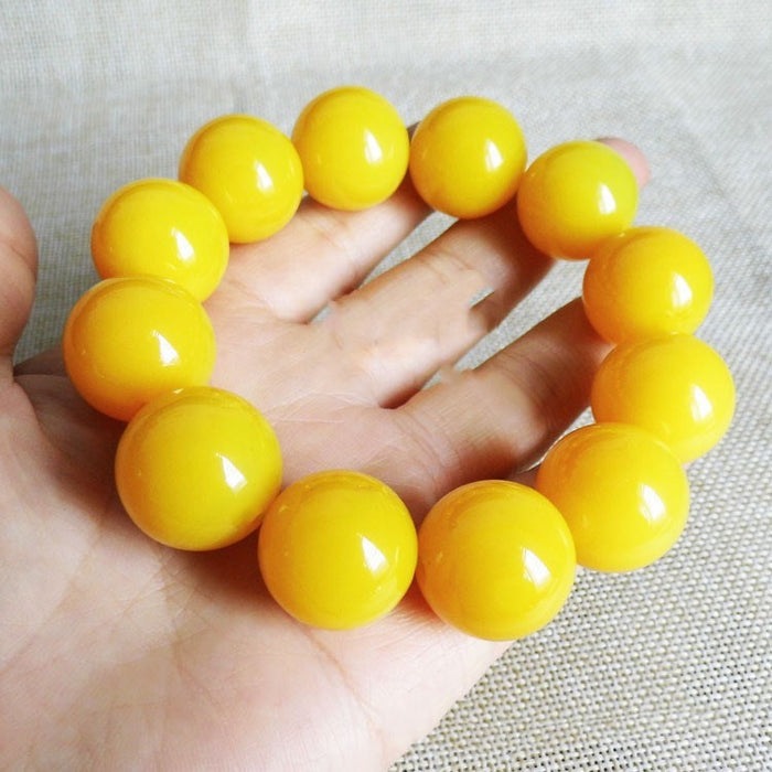 Yellow Chalcedony Agate Bracelet