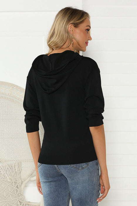 Drawstring Long Sleeve Hoodie