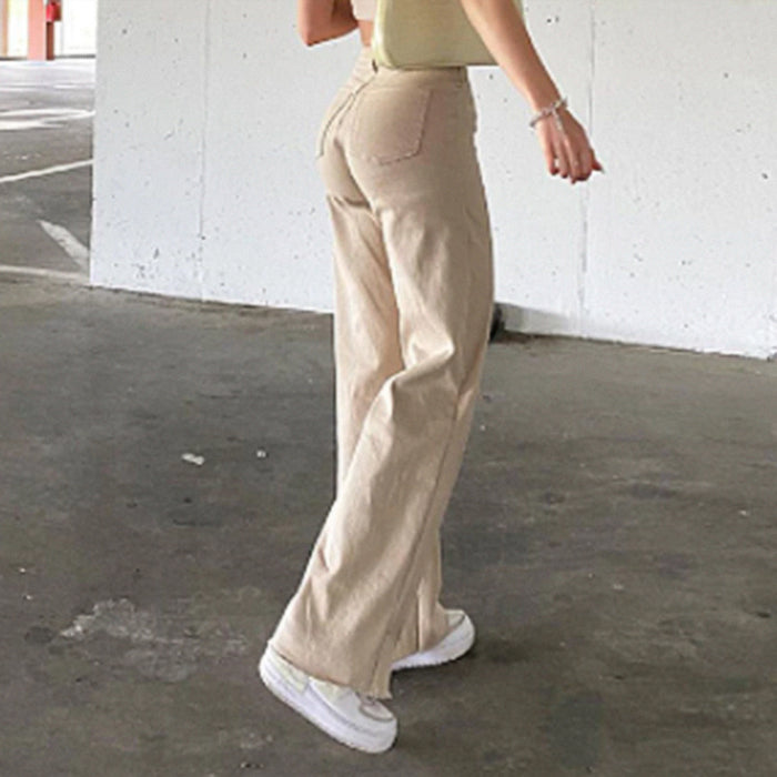 High Waist Slim Jeans Bell Bottoms