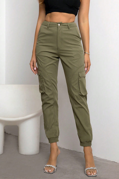 High Waist Cargo Pants