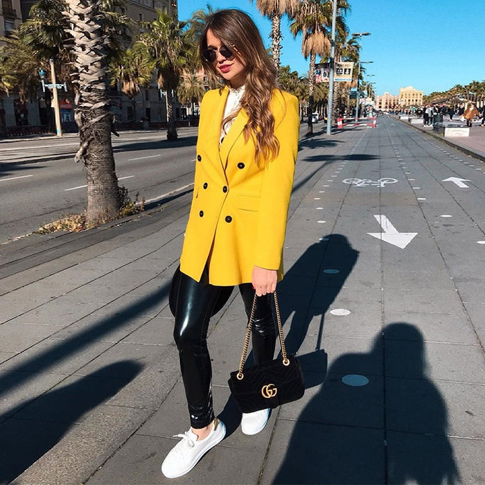 Women’s Yellow Blazer Jacket