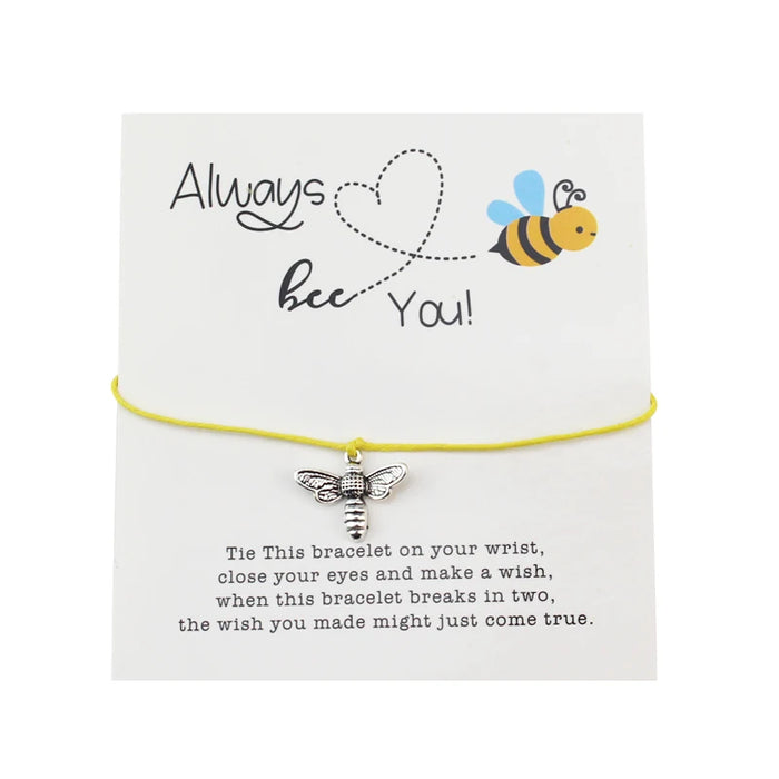 Happy Honey Bee Wish Bracelet