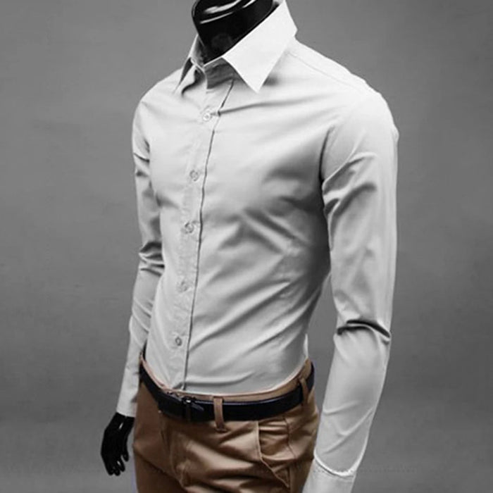 Long Sleeve Slim Dress Shirt