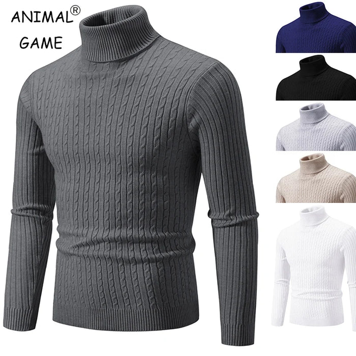 Pullover Knitted Warm Casual Turtleneck Sweater