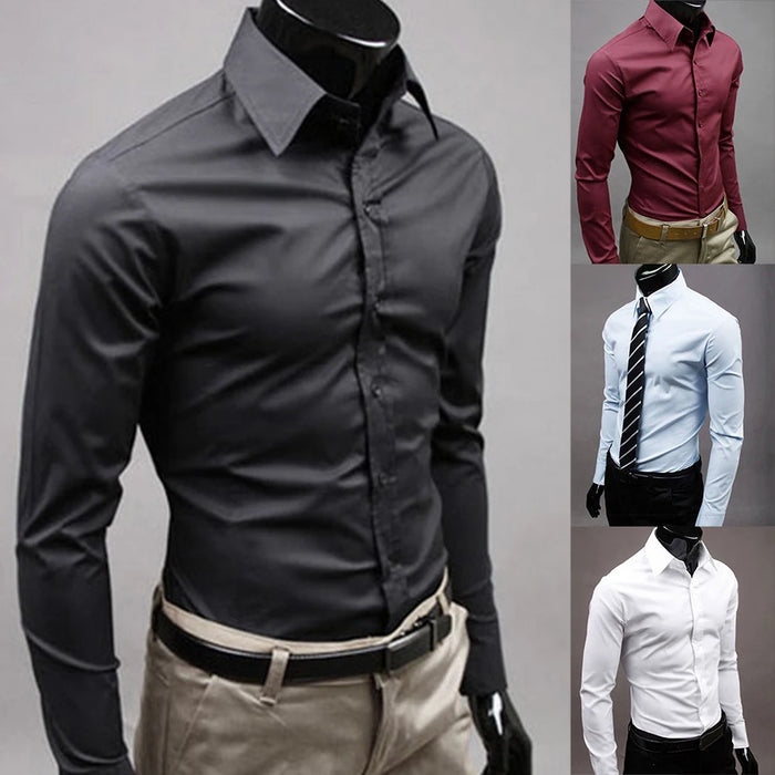 Long Sleeve Slim Dress Shirt