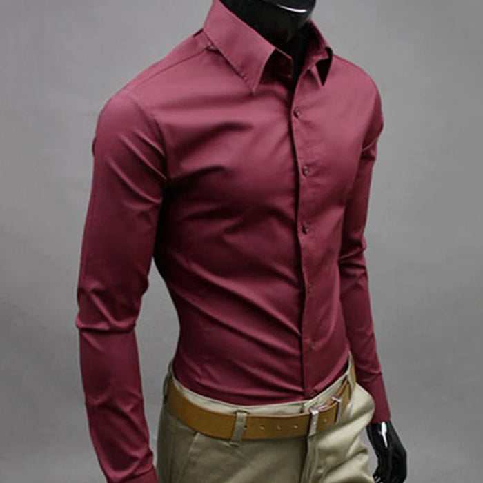 Long Sleeve Slim Dress Shirt