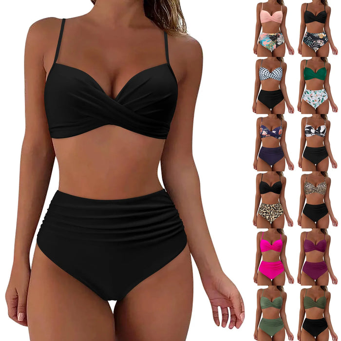 Womens Push Up Bikini Set High Waisted