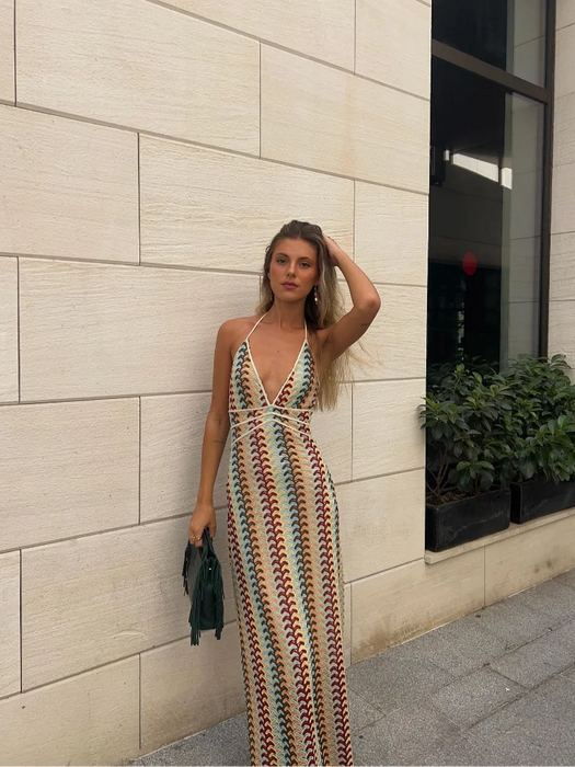 Deep V-neck Summer Dresses For Women