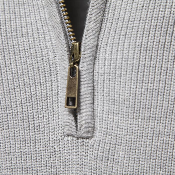 Cotton Zipper Cardigan