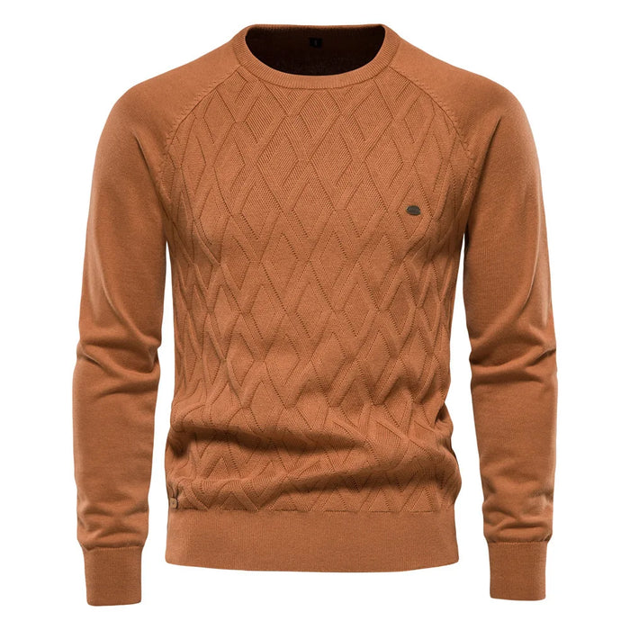 Concise Style Knit Men's Pullover