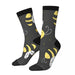 Bee Design Unisex Polyester Crew Socks - Spring Collection - The Hive Apparel