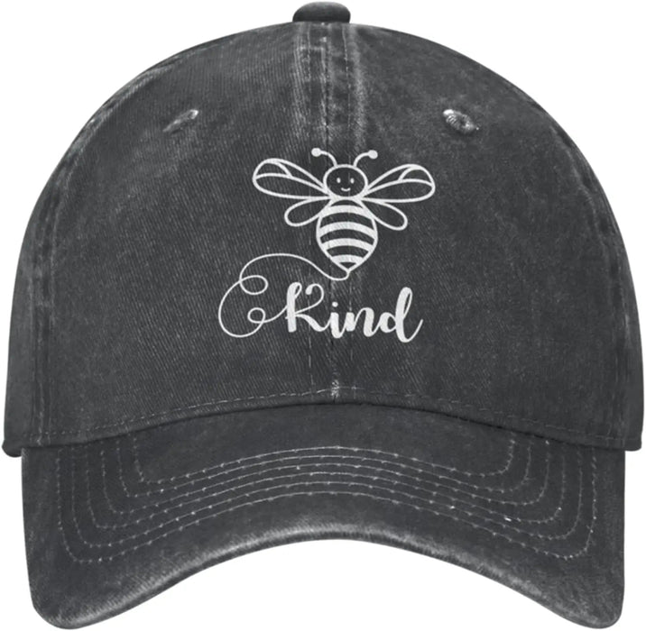 Bee Kind Women's Baseball Cap for Stylish Sun Protection - The Hive Apparel