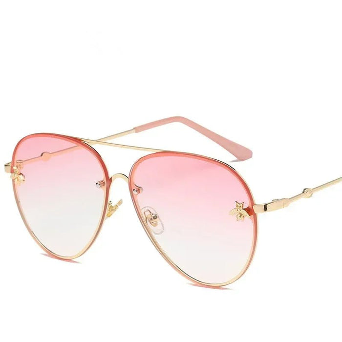 Bee Lens Gradient Aviator Sunglasses for Women UV400 Protection - The Hive Apparel