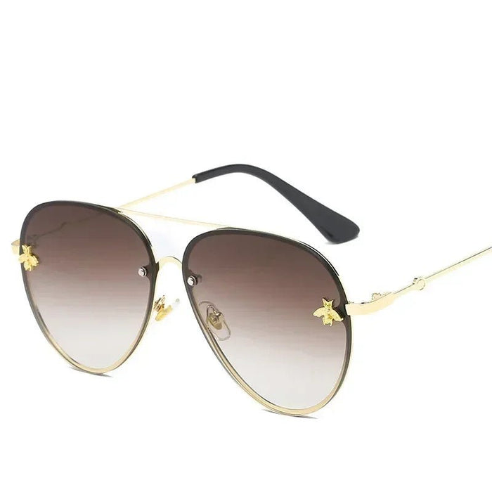 Bee Lens Gradient Aviator Sunglasses for Women UV400 Protection - The Hive Apparel