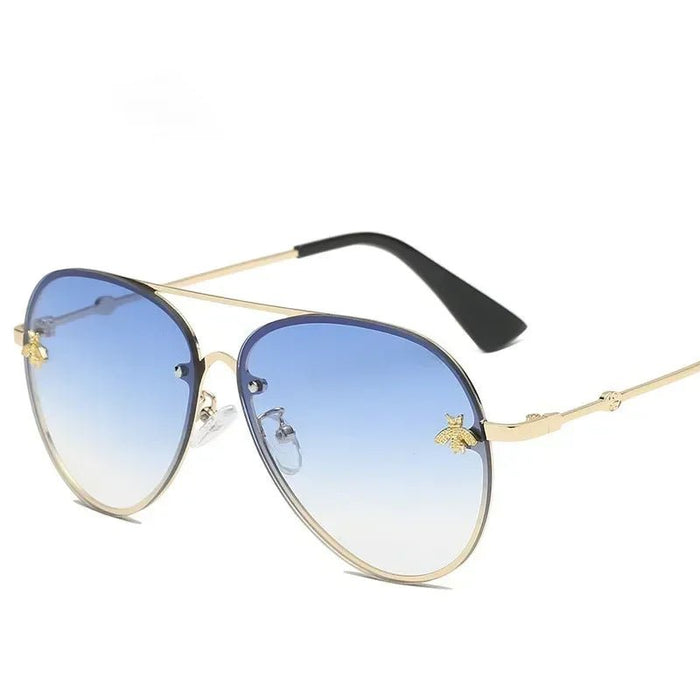 Bee Lens Gradient Aviator Sunglasses for Women UV400 Protection - The Hive Apparel