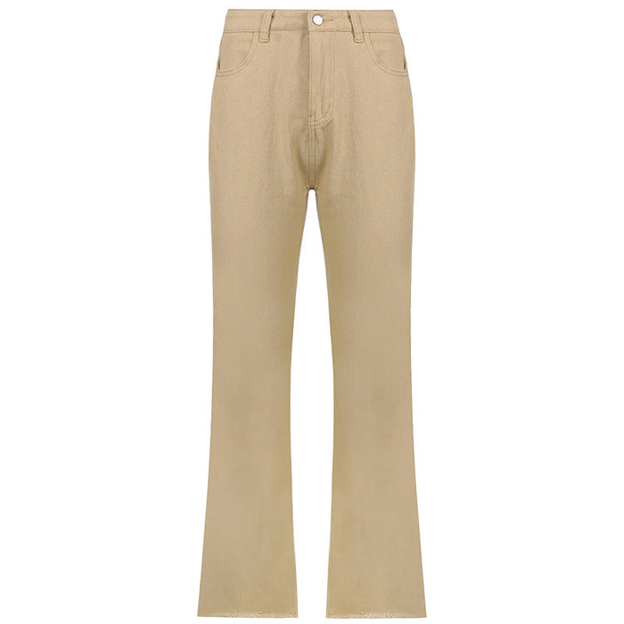 High Waist Slim Jeans Bell Bottoms