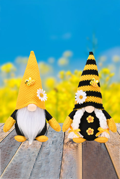 Bee and Flower Decor Faceless Gnome