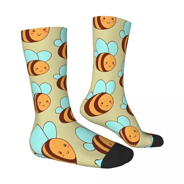 Harajuku Style Cute Kawaii Bee Polyester Socks for Men and Women - The Hive Apparel