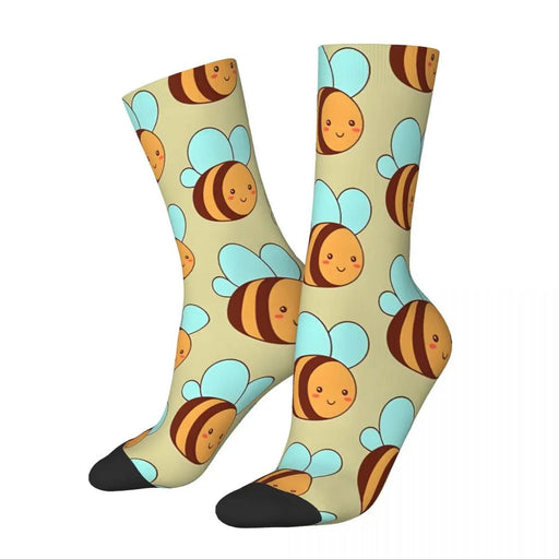 Harajuku Style Cute Kawaii Bee Polyester Socks for Men and Women - The Hive Apparel