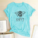 Printed Bee Kind Women T - shirt Short Sleeve Casual Shirts Woman Ladies Summer Graphic Tees Y2K Tops Clothes 2023 - The Hive Apparel