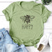 Printed Bee Kind Women T - shirt Short Sleeve Casual Shirts Woman Ladies Summer Graphic Tees Y2K Tops Clothes 2023 - The Hive Apparel