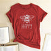 Printed Bee Kind Women T - shirt Short Sleeve Casual Shirts Woman Ladies Summer Graphic Tees Y2K Tops Clothes 2023 - The Hive Apparel