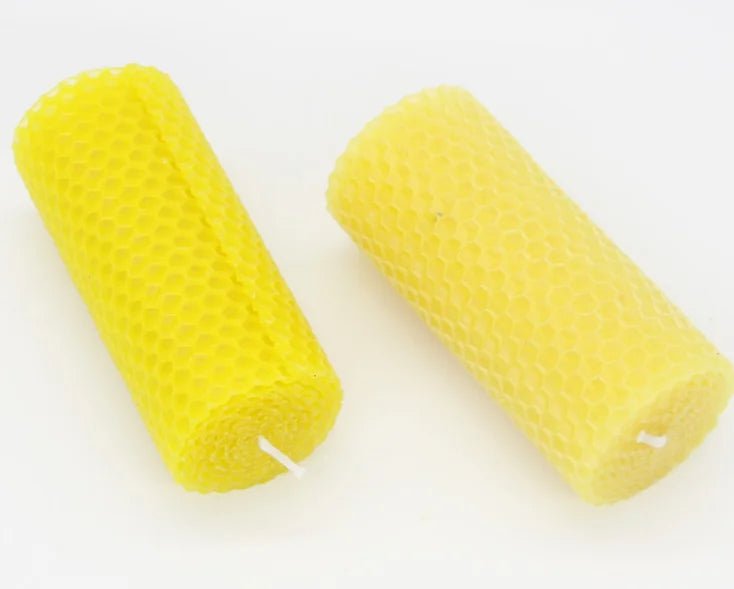 Pure Beeswax Cylindrical Candle Set - Handmade Luxury, 4.5*10cm - The Hive Apparel