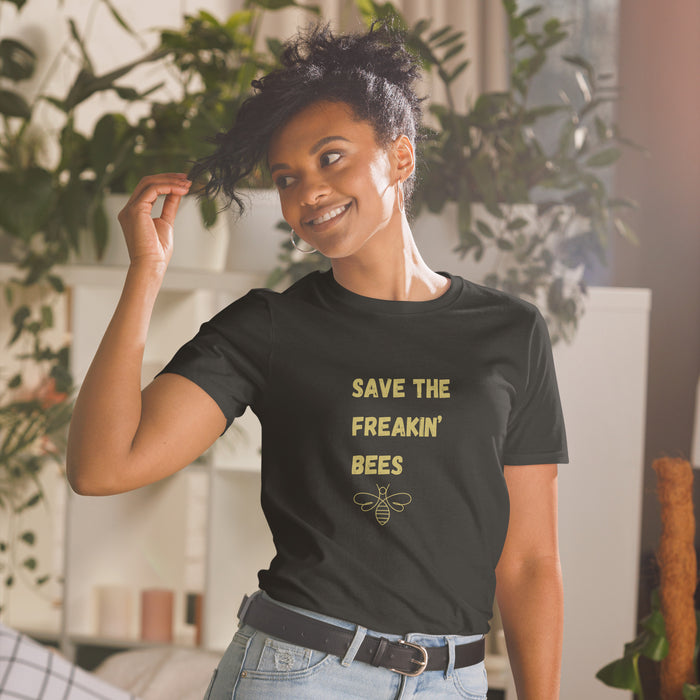 The Hive Apparel Save The Freakin Bees Short-Sleeve Unisex T-Shirt