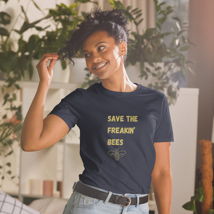 The Hive Apparel Save The Freakin Bees Short-Sleeve Unisex T-Shirt