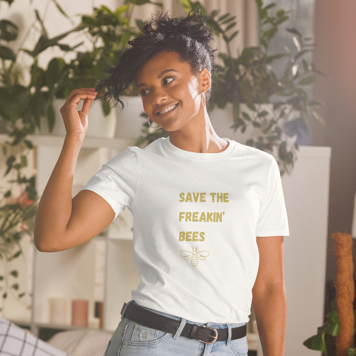 The Hive Apparel Save The Freakin Bees Short-Sleeve Unisex T-Shirt